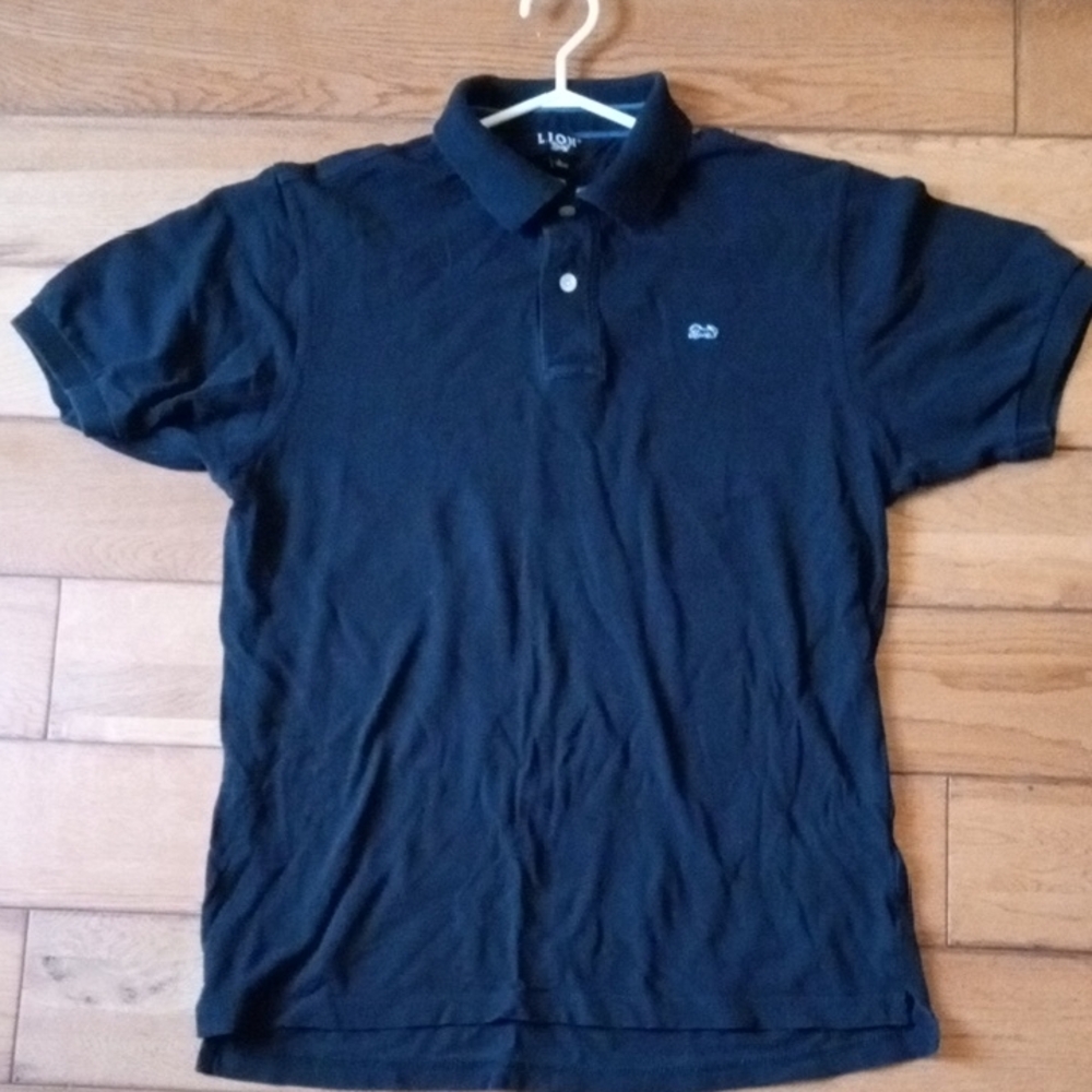 Elegant Navy Polo Shirt Lion Brand